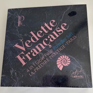 New Sealed Vedette Francaise 4-in- 1 Glow Face Powder Set